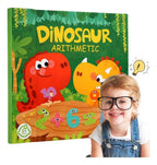 Libro Sensorial Juego Matemático Montessori Dinosaurios