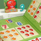 Libro Sensorial Juego Matemático Montessori Dinosaurios