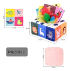 Caja De Pañuelos Tela Estimulacion Sensorial Bebé Gav Import