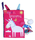 Libro De Tela Sensorial Para Bebe Unicornio