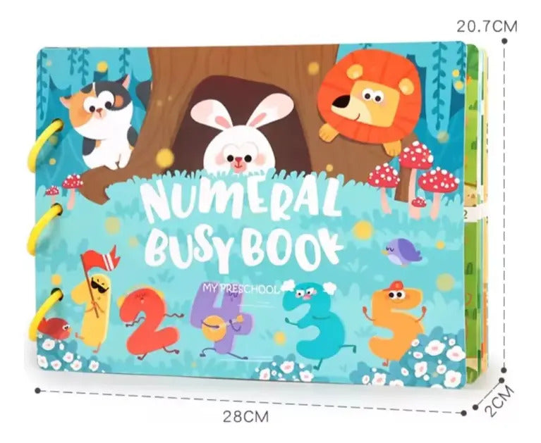 Libro Sensorial Didáctico Montessori Con Velcro Niños