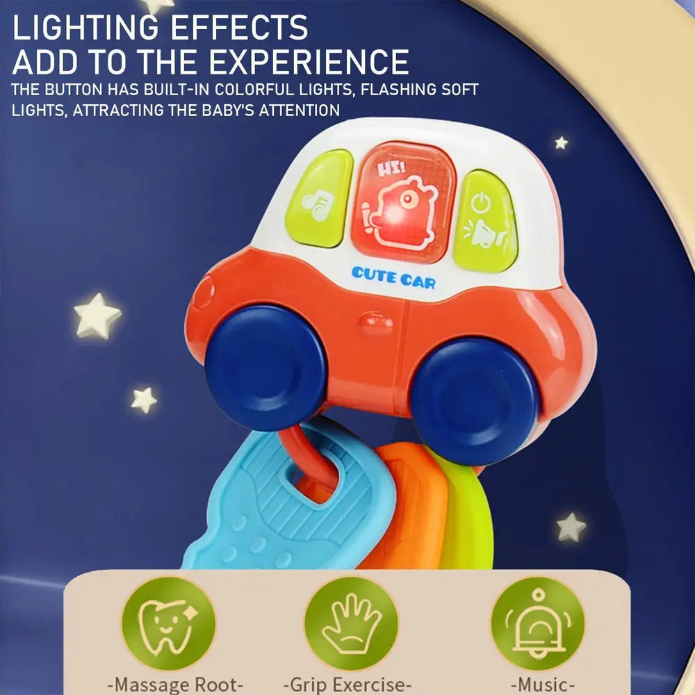 Juguete Musical Mordedor Sensorial Autito Para Bebe