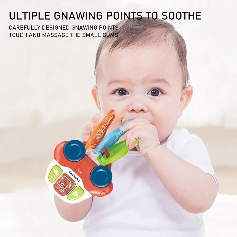 Juguete Musical Mordedor Sensorial Autito Para Bebe