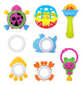 Set 5 Sonajeros Mordedores Sensorial Para Bebes
