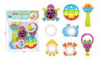 Set 5 Sonajeros Mordedores Sensorial Para Bebes