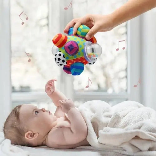 Pelota Sensorial Sonajero Bebes Juguete Estimulacion
