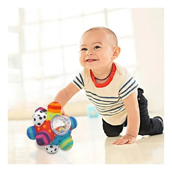 Pelota Sensorial Sonajero Bebes Juguete Estimulacion