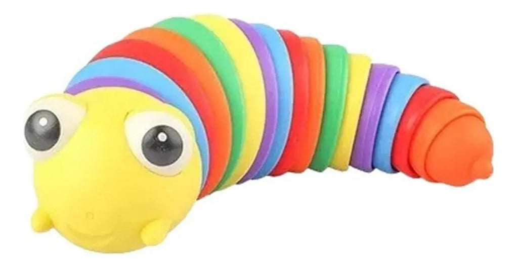 Juguete Didactico Sensorial De Cuncuna Multicolor Flexible