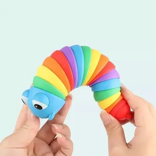 Juguete Didactico Sensorial De Cuncuna Multicolor Flexible
