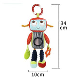 Peluche Sensorial Para Bebés Con Sonajero-mordedor-colgador