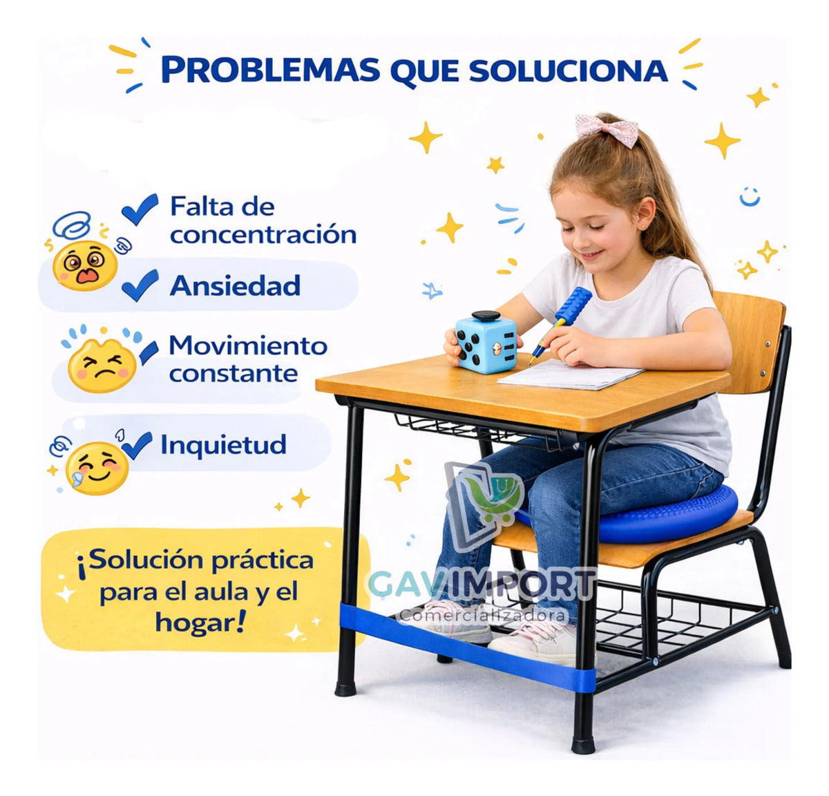 Pack Sensorial Escolar, Antiestres, Regulación Autismo Tdah
