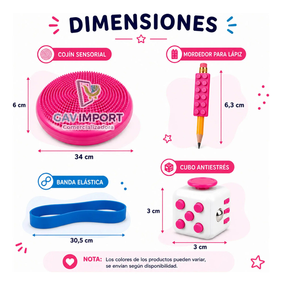 Pack Sensorial Escolar, Antiestres, Regulación Autismo Tdah