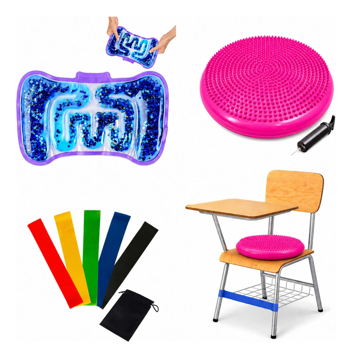 Pack Sensorial Escolar, Regulación Autismo, Tdah, Niños