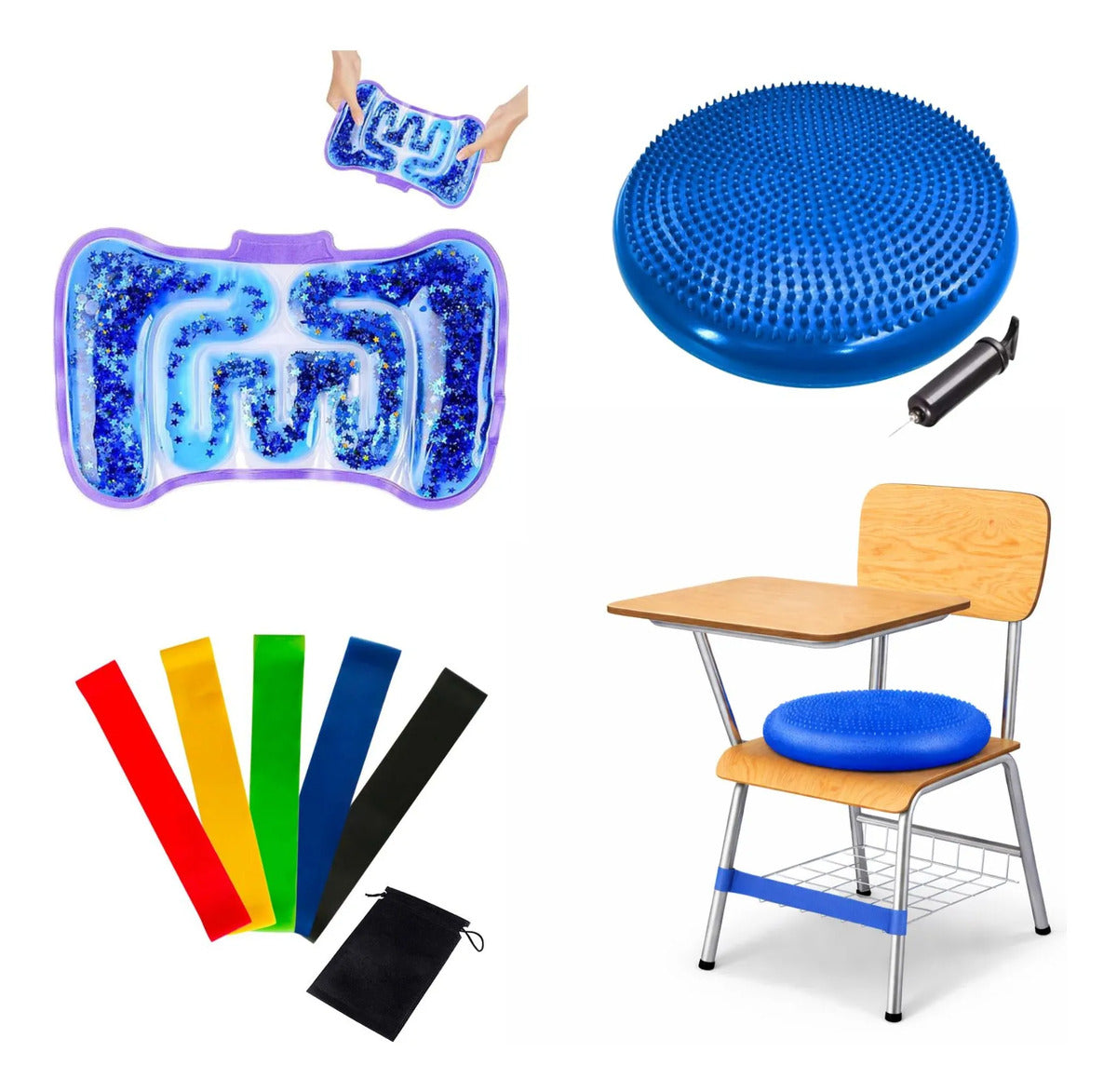 Pack Sensorial Escolar, Regulación Tdah, Autismo, Niños Adu
