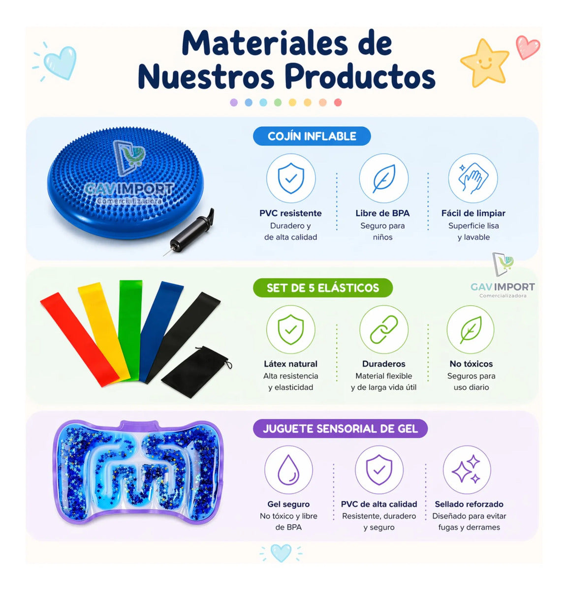 Pack Sensorial Escolar, Regulación Tdah, Autismo, Niños Adu