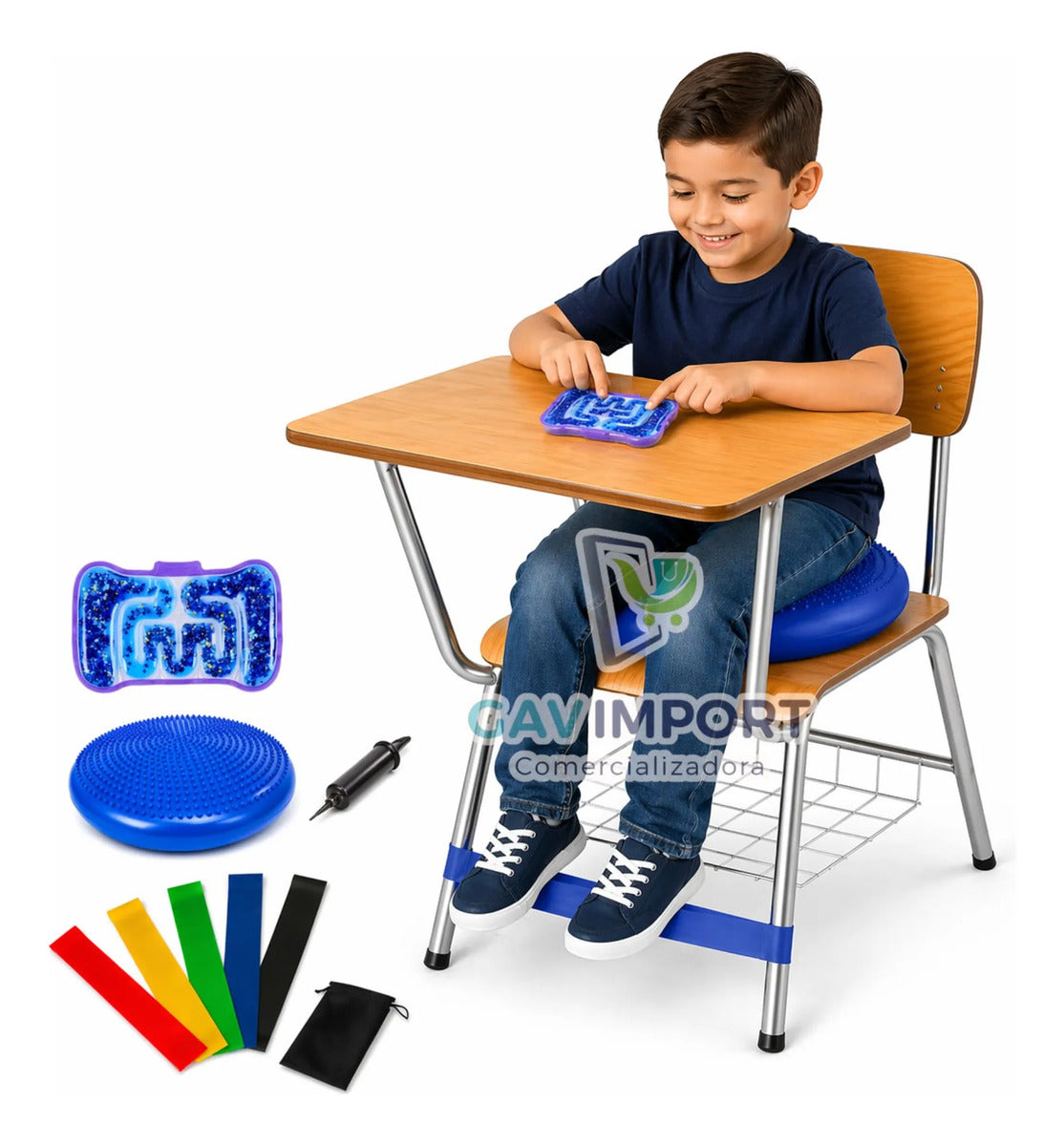 Pack Sensorial Escolar, Regulación Tdah, Autismo, Niños Adu