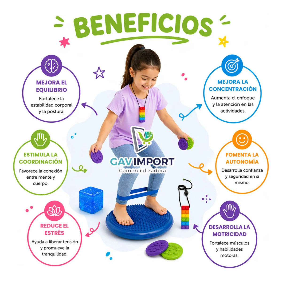 Kit Regulación Sensorial, Niños Adultos, Autismo Tdah