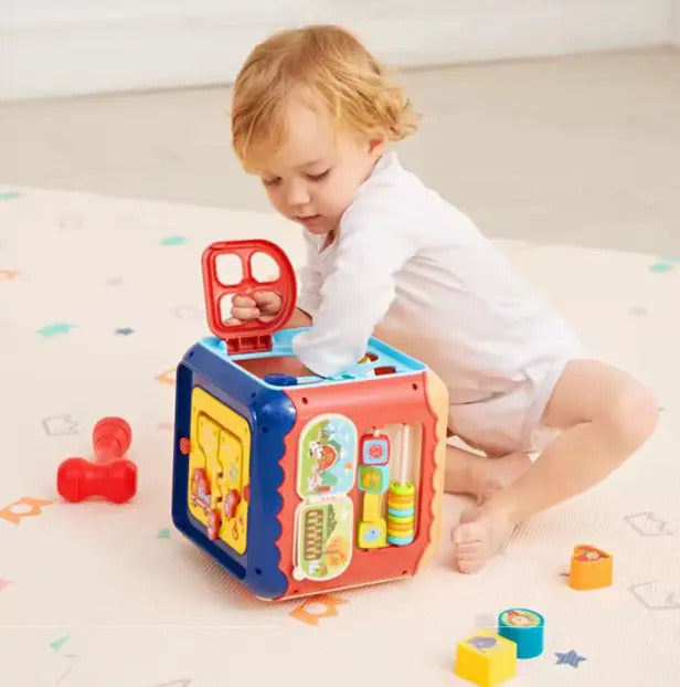 Cubo Didáctico De Actividades 6 En 1, Juguete Sensorial Gav