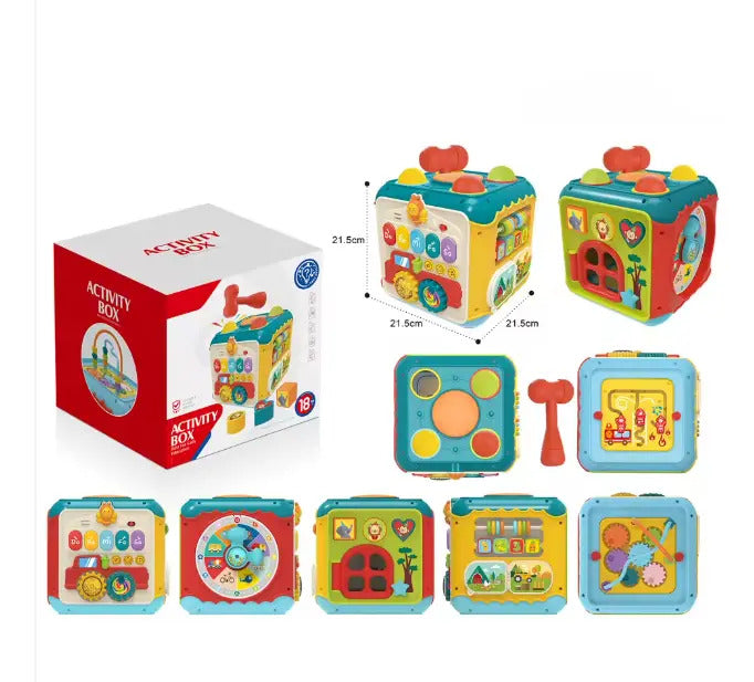 Cubo Didáctico De Actividades 6 En 1, Juguete Sensorial Gav