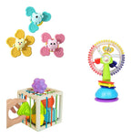 Pack Juguetes Sensoriales Montessori, Spinners, Cubo Bebe