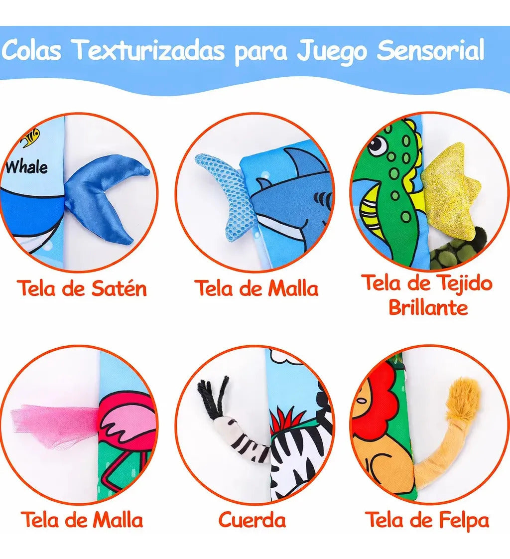 Libro Sensorial De Tela Para Bebé Diferentes Texturas Gav