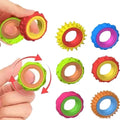 6 Anillos Sensoriales Giratorios Antiestrés Autismo Tea Tdah