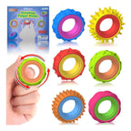 6 Anillos Sensoriales Giratorios Antiestrés Autismo Tea Tdah