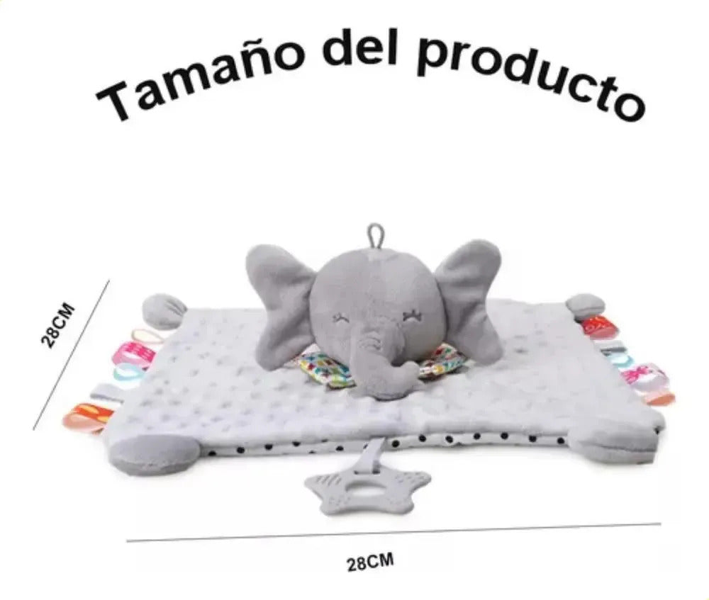 Tuto De Apego Elefante, Peluche Tela Suave Sensorial Bebe