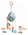 Cubo Sensorial Para Bebe Con Mordedor Sonajero Didáctico Gav