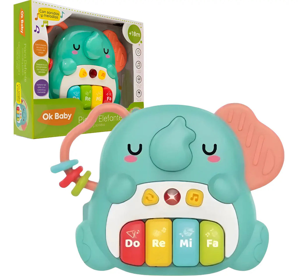 Piano Musical Bebe Elefantito, Juguete Sensorial Gav Import