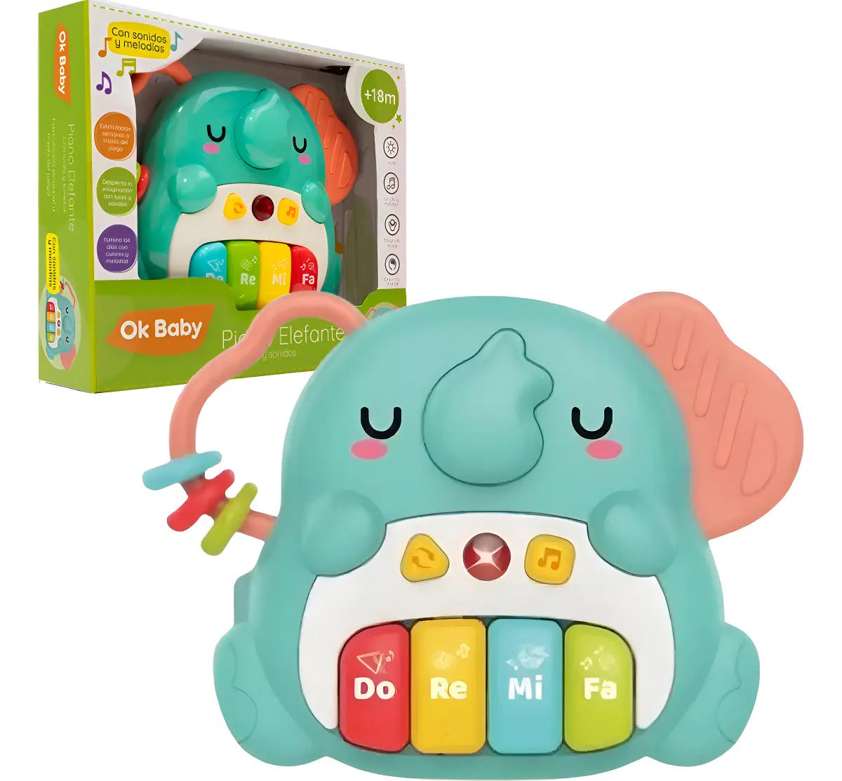 Piano Musical Bebe Elefantito, Juguete Sensorial Gav Import