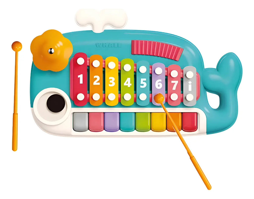 Xilofono Sensorial Interactivo 5 En 1 Para Bebé