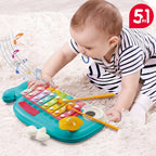 Xilofono Sensorial Interactivo 5 En 1 Para Bebé