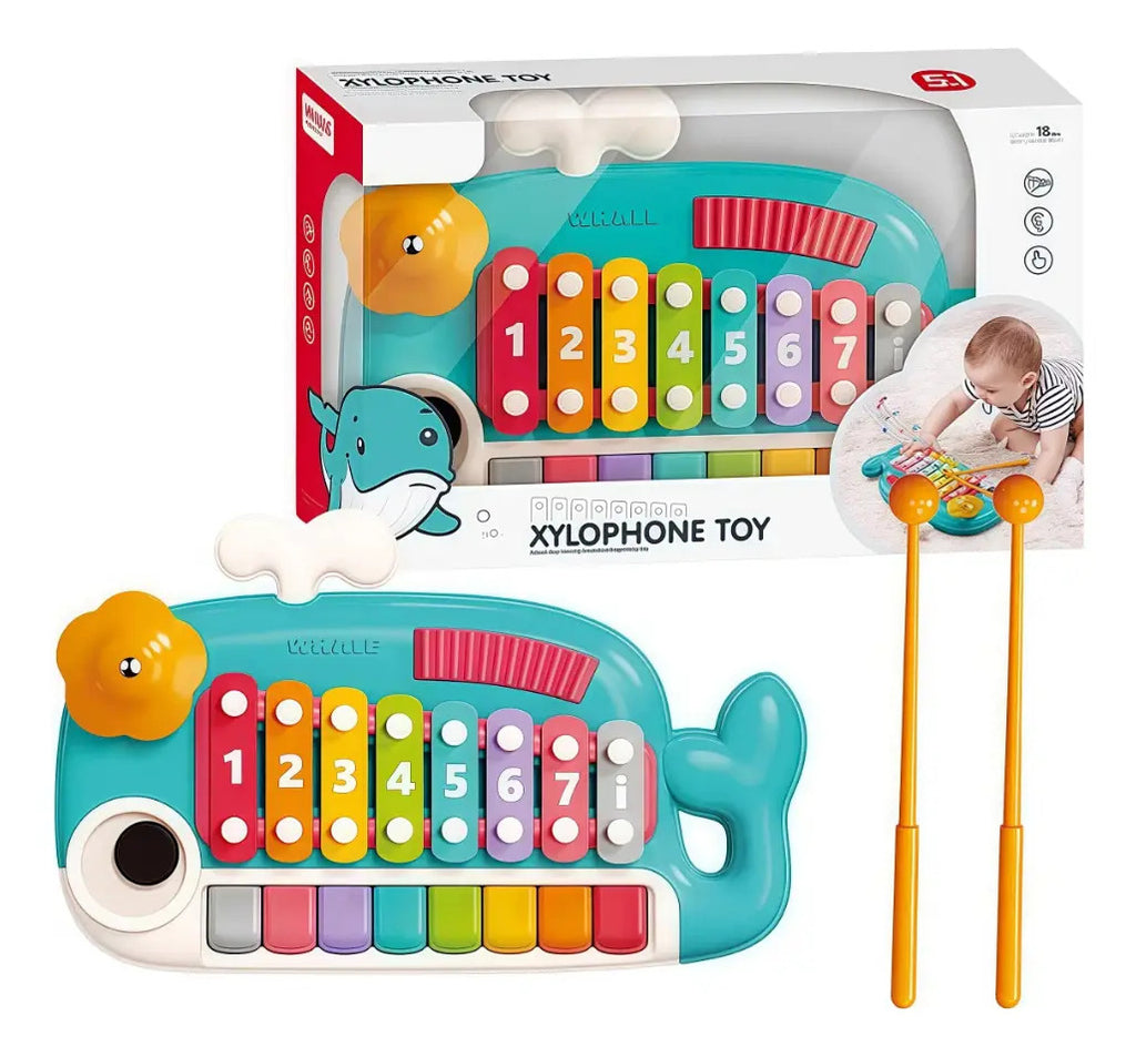 Xilofono Sensorial Interactivo 5 En 1 Para Bebé