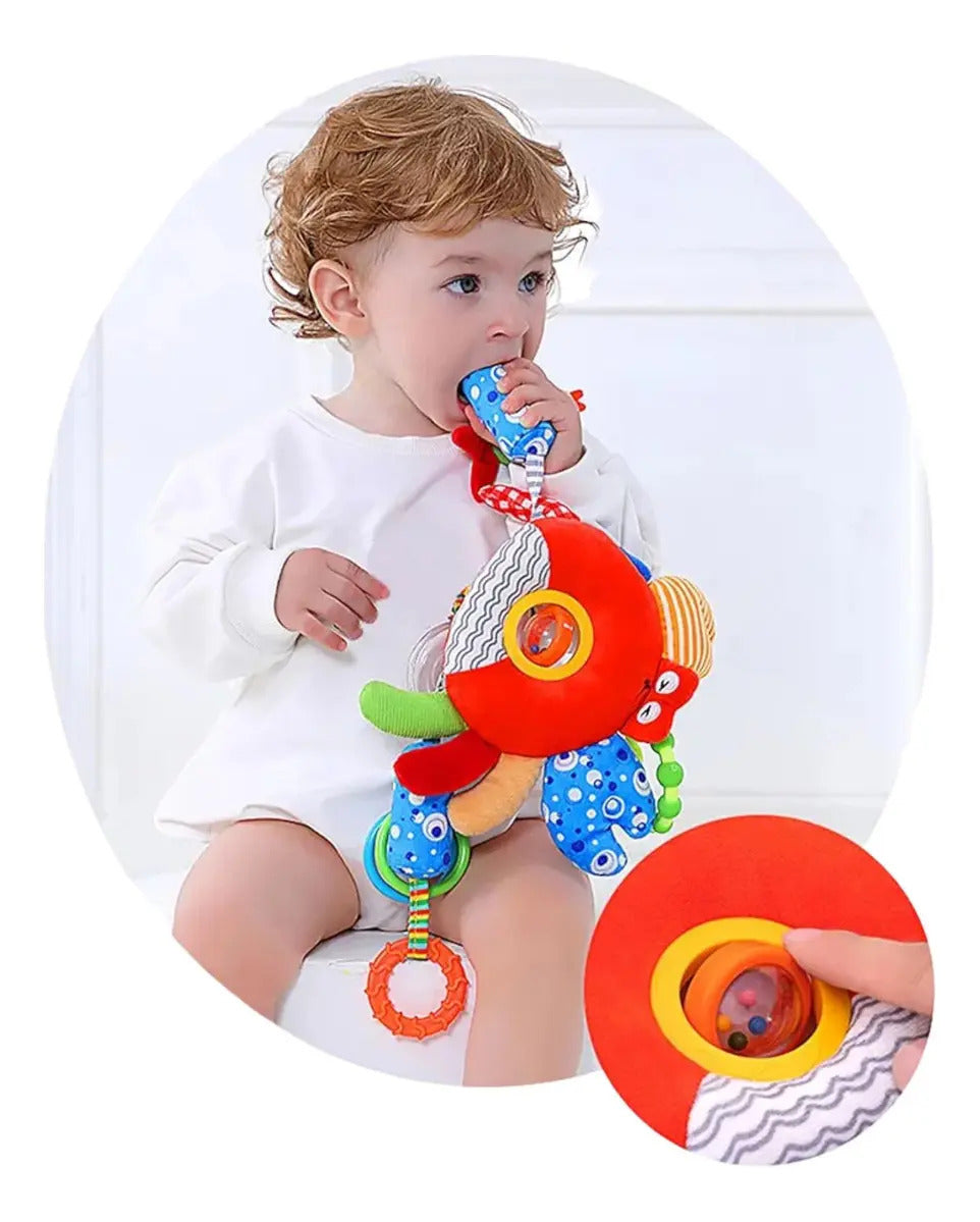 Juguete Sensorial Sonajero Bebe Coche, Cuna