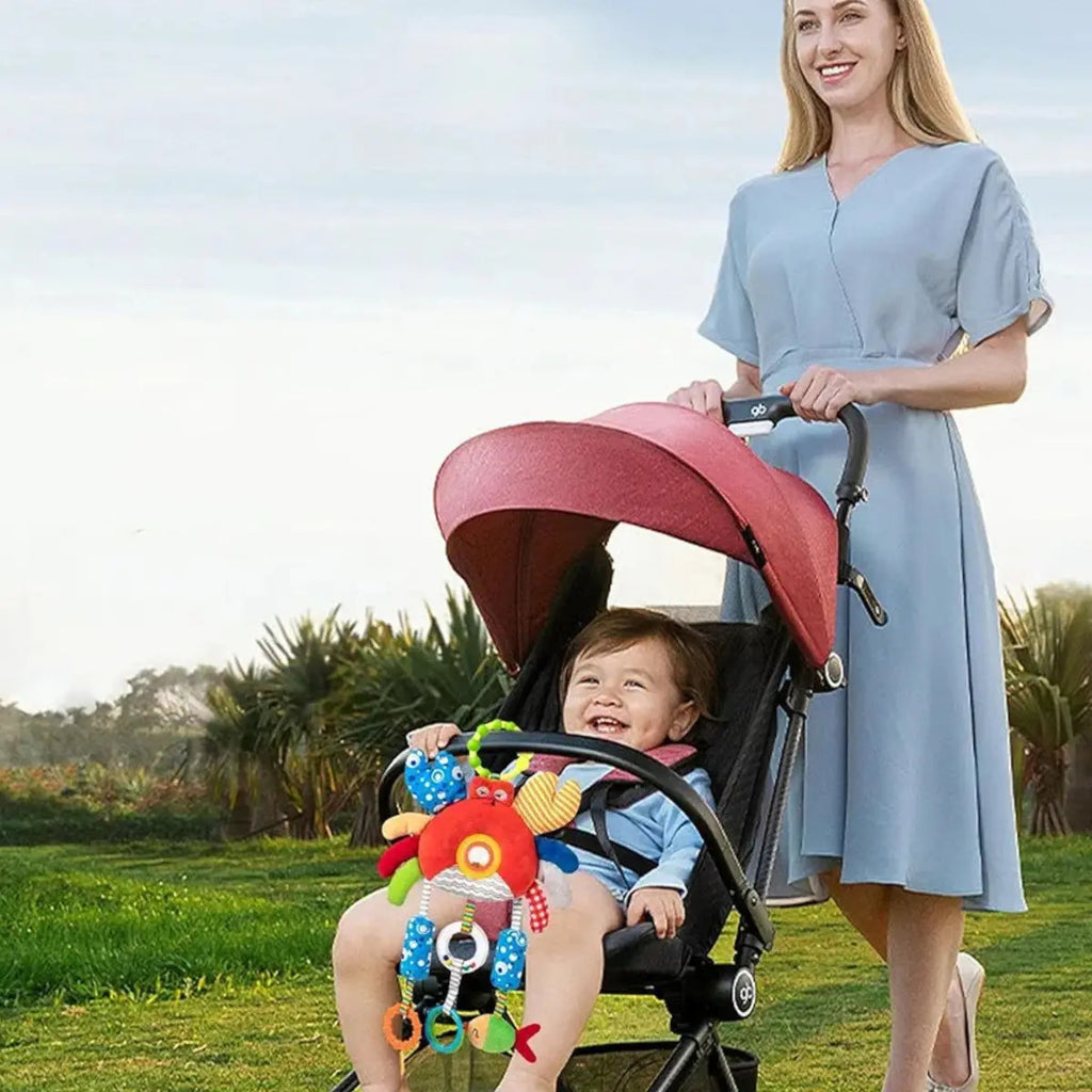 Juguete Sensorial Sonajero Bebe Coche, Cuna