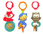 Colgante Sonajero Sensorial, Juguete Animalitos Bebe Gav