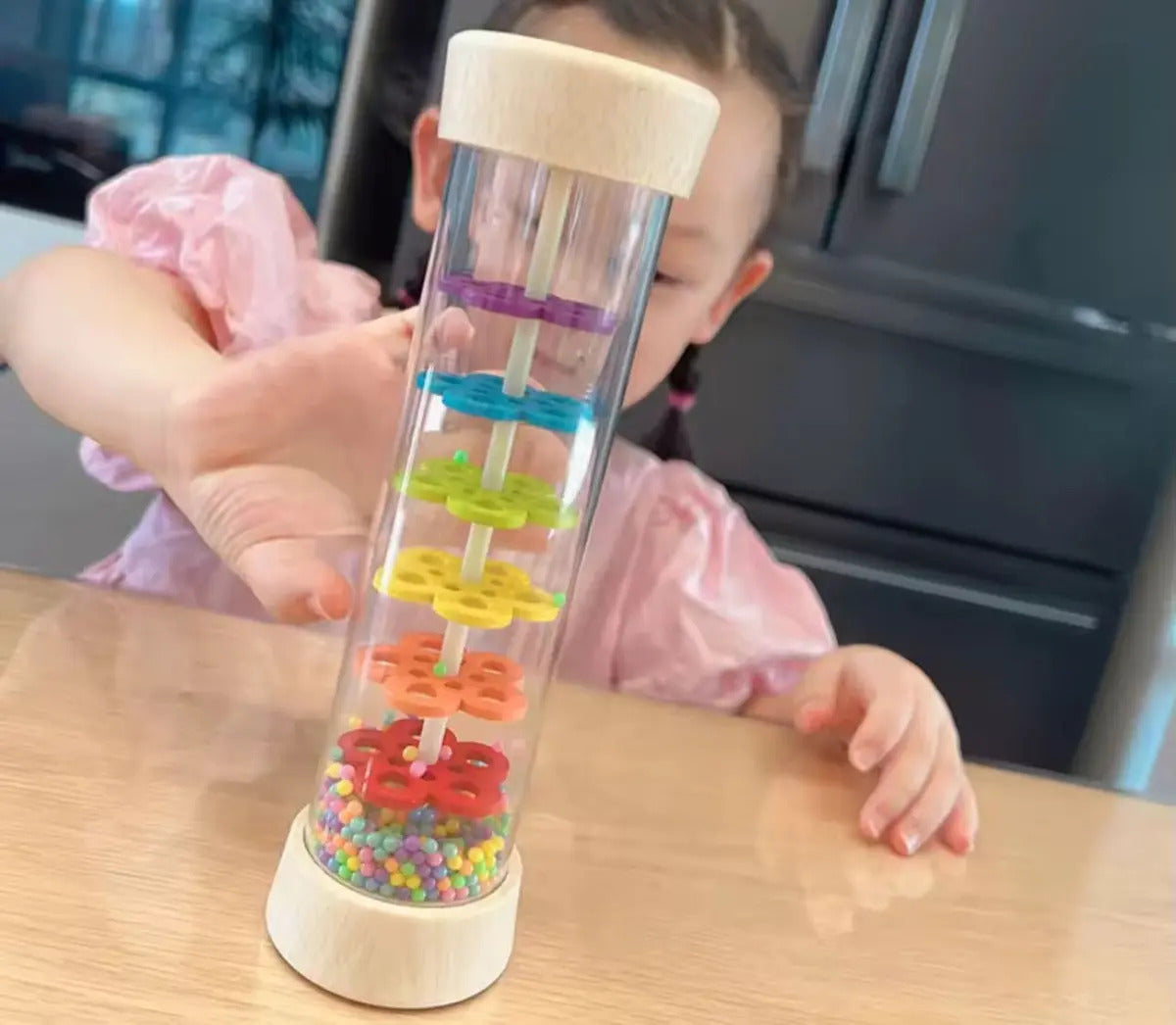 Torre Sensorial Sonidos De Lluvia, Calma, Para Niños Y Bebés