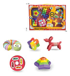 Kit/set Sensorial Educativo Antiestrés 6 Piezas Para Niños