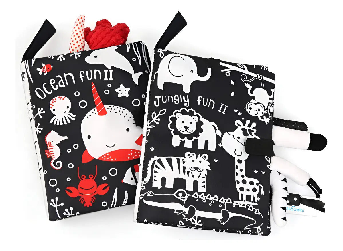 Libro Sensorial Bebes Estimulación Blanco Y Negro Rn Gav Imp