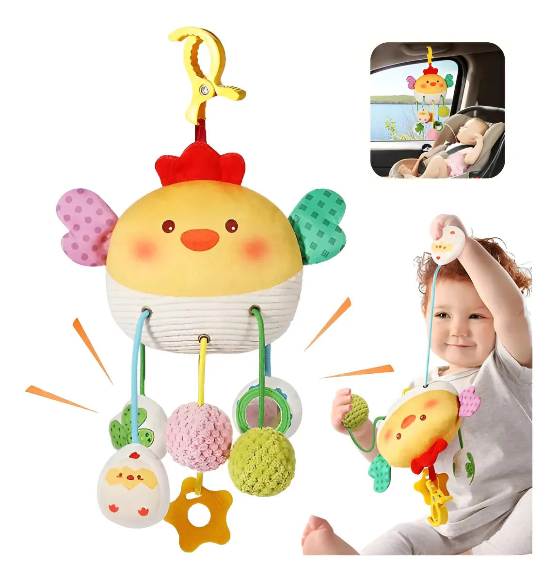 Peluche Sonajero Bebes Juguete Colgante Sensorial Gav Import