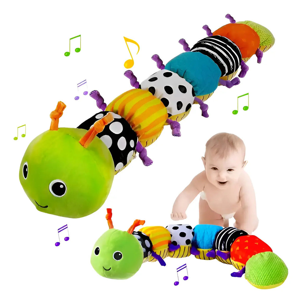 Peluche Oruga Sensorial Musica Gusano Juego Gav Import