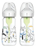 Set 2 Mamaderas Anticólicos Dr. Brown's 270ml Dinosaurios