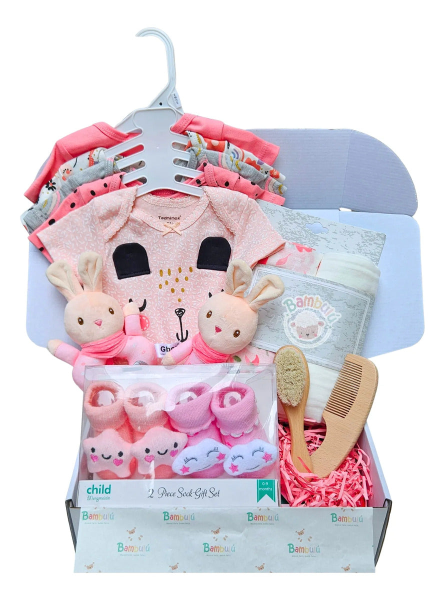Kit De Regalo Bienvenida Para Bebe, Baby Shower, Bodys