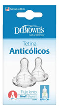 Pack 2 Tetinas Mamadera Estándar Dr. Brown´s Options 0m+