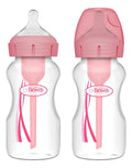 Pack 2 Mamaderas Boca Ancha Options+ Dr. Brown´s 270ml Rosa