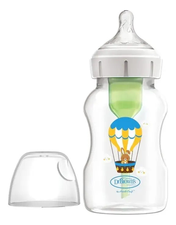 Mamadera Anticólico Dr Brown's De 330ml Con Tetina 3m