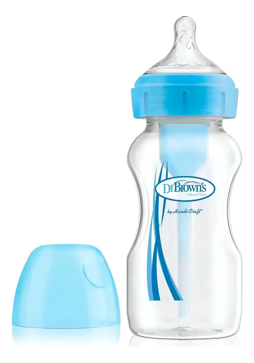 Mamadera Dr Brown's Options+ Anticolic 270ml Azul Sin Bpa