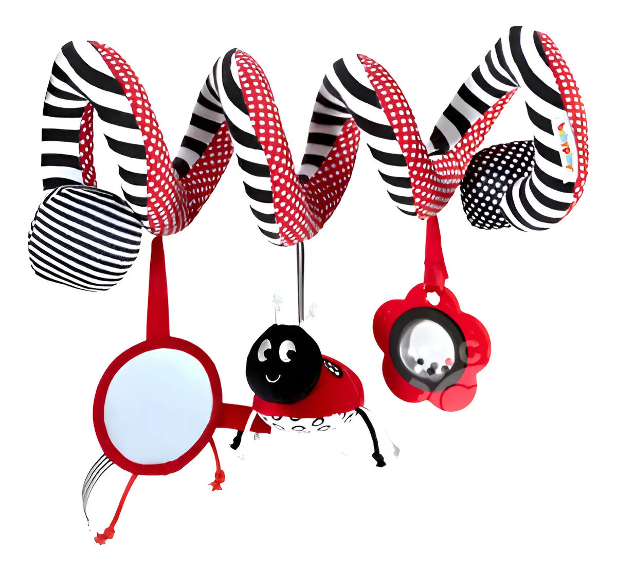 Sonajero Sensorial Colgante Espiral Blanco Y Negro Bebé Gav