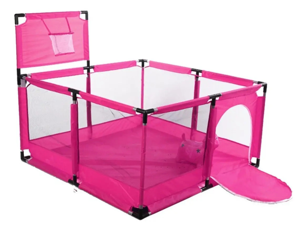 Corral Seguridad Bebes Con Aro De Basket 128cm